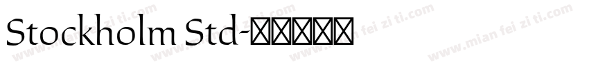 Stockholm Std字体转换